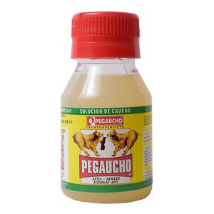 Solución de Caucho Pegaucho 60Ml  Envase Plastico