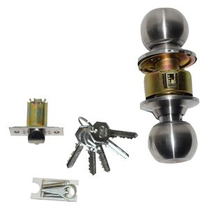Cerradura de bola kron para alcoba acero Kl 501A