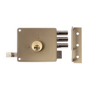 Cerradura sobreponer 50mm tres machos izquierda Kl 1050