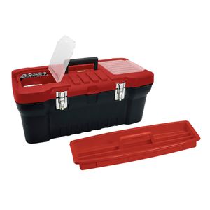 Caja de herramientas 20" roja/negra tapa panal rimax