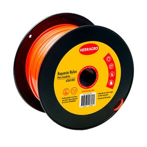 Nylon Para Guadaña Cuadrado 2.7 mm x 100 Mts Herragro