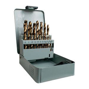 Juego de brocas HSS 1/16" a 3/8" x 21 piezas