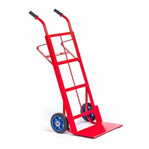 Carretilla zorra plana 8" metálica para trabajo pesado