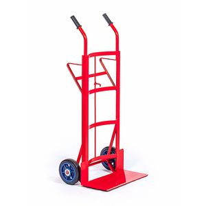Carretilla zorra curva 8" metálica para trabajo pesado