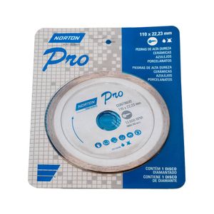 Disco Diamantado -Norton- Pro 4 1/2Continuo (1)(Ag)