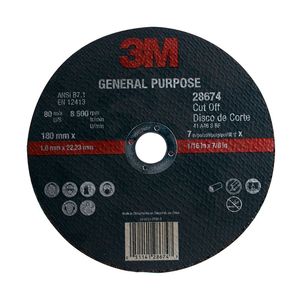 Disco -3M- 7- X 1/16 Corte Uso General(100)