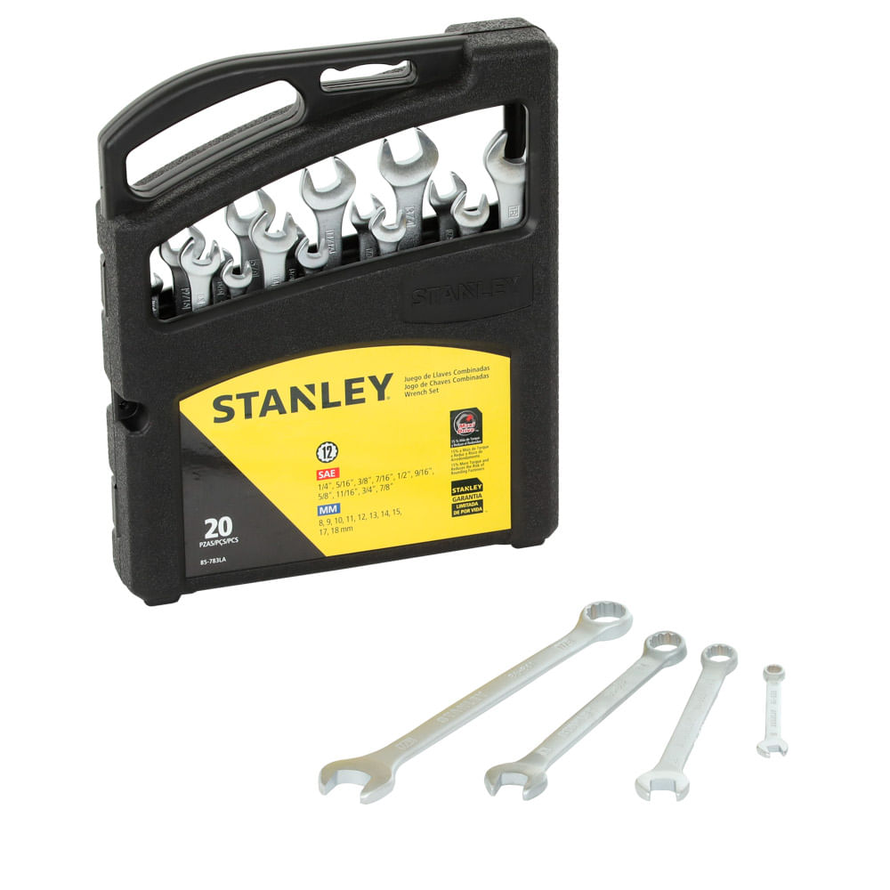 Stanley FMMT82848-0 ▷ Juego llaves combinadas carraca