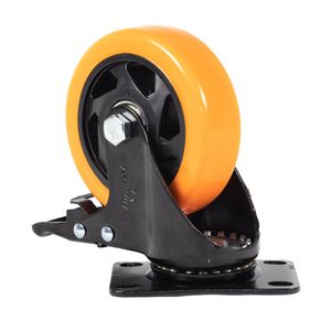 Rodachina-Imsa 4" -A- Tp Naranja C/Freno(10)