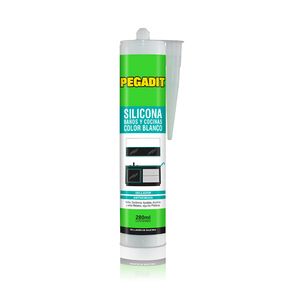 Silicona Baños y Cocina Blanca Afix Pegadit x 280Ml