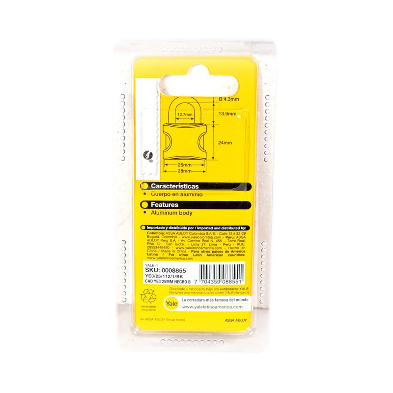 Candado-encauchetado-YE3-25mm-aluminio-negro-Yale-8885
