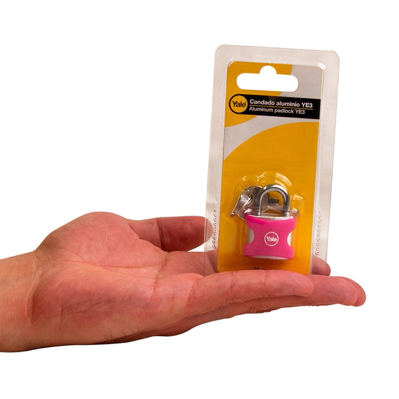 Candado-encauchetado-YE3-25mm-aluminio-fucsia-Yale-8861