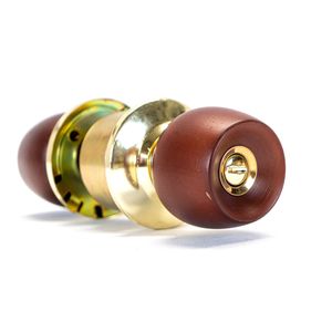 Cerradura de bola madera dublin baño Yale 6381