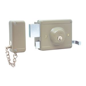 Cerradura sobreponer con cadena izquierda Yale 105 - 50