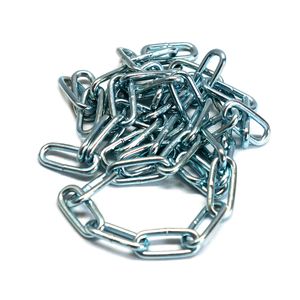 Cadena eslabonada galvanizada 1/4" x metro