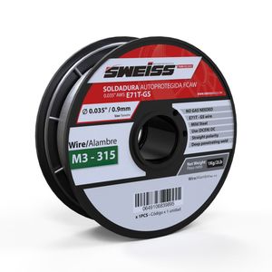 Soldadura-Sweis-M3-315 Mig 0.35 Aws E71T-Gs(Rollo X1Kl)(Ag)