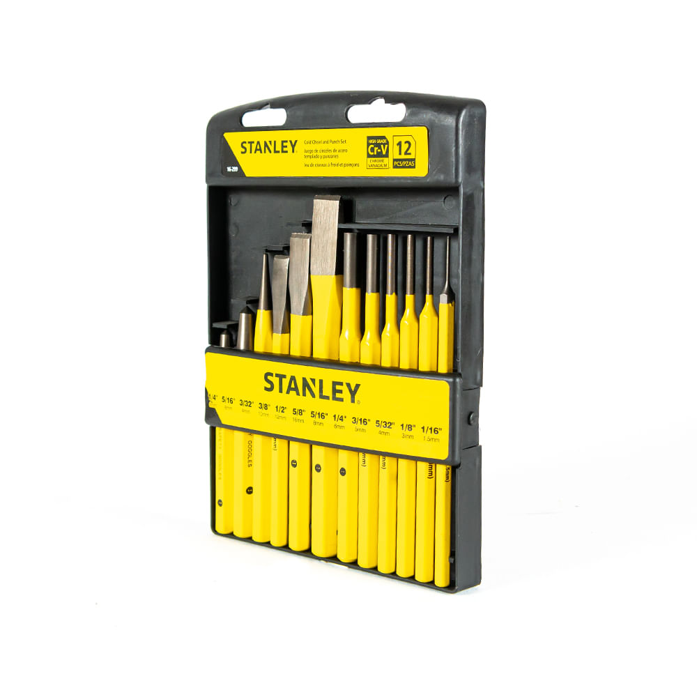 Stanley 16-299 12 Piece Punch ＆ Chisel Kit - 1
