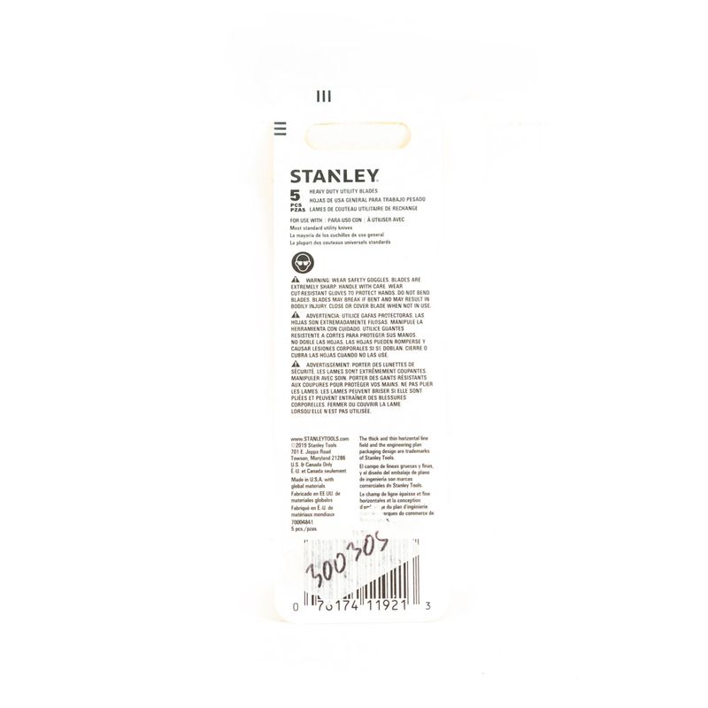 Set-De-Hojas-Utilitarias-De-Servicio-Pesado-1992-X5-Unidades-Stanley-11-921