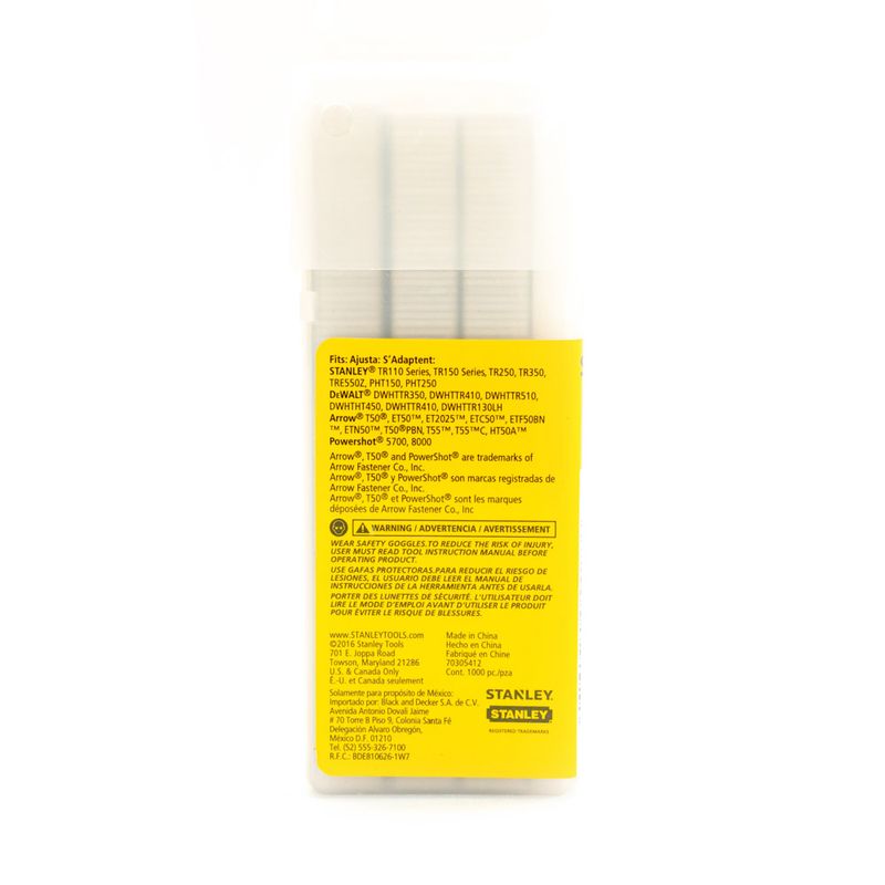 1000-Grapas-De-Servicio-Pesado-Corona-Angosta-De-38-Pulg-Stanley-TRA706T