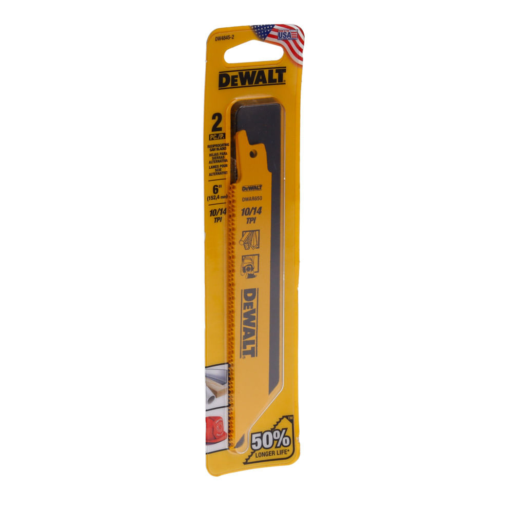 Hoja para sierra sable metal 2UD DW4845-2 Dewalt: DW4845-2