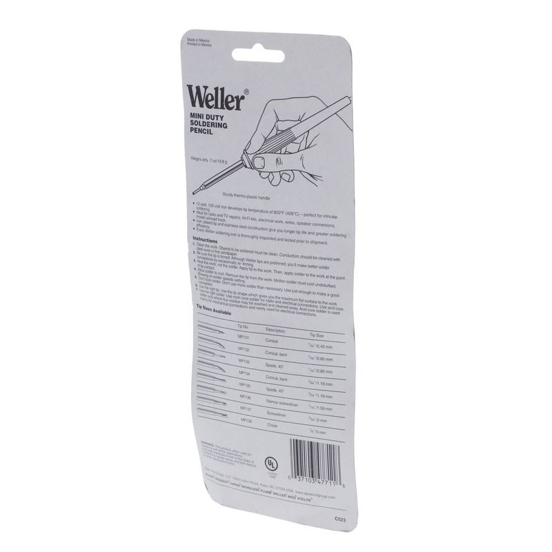 Cautin-tipo-lapiz-12-Watts-120-voltios-Weller-WM120