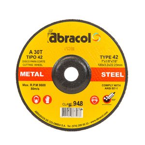 Disco Abracol Corte 7 X 1/8 A30 T-42(25)