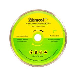 Disco Diamantado -Abracol- 7"Continuo(25)