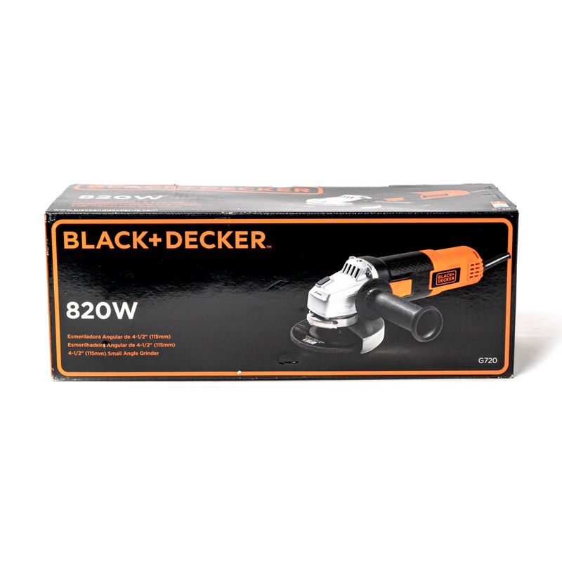 Pulidora Black and Decker G720: 4-1/2, 800W, 5.5 Amp para Cortes