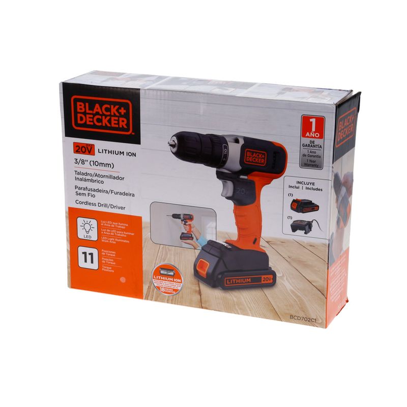 Taladro Inalambrico Velocidad Variable 20V MAX* Litio