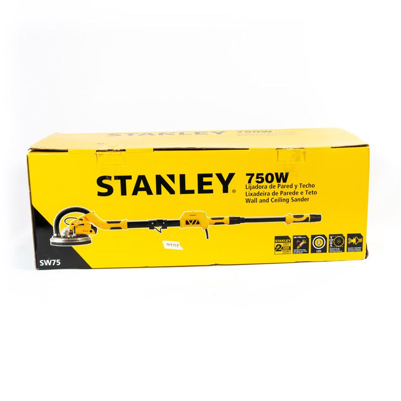 Lijadora profesional de pared, de techo Stanley SW75 amarilla 60Hz 750W  120V