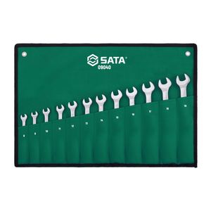 Juego de Llaves Mixtas Tipo Ratchet de 8 a 19mm 12 Piezas Sata GL09040EM