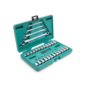 Juego de copas torx cte 3/8 y 1/4" 35 piezas Sata ST09010