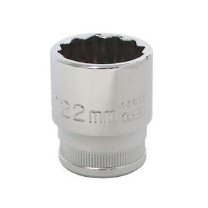 Copa/Dado 12 Puntas Cuadrante 1/2" x 22mm Sata GL13613EM