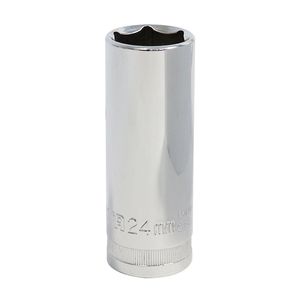 Copa/Dado 6 Puntas Larga Cuadrante 1/2" x 24mm Sata GL13414EM