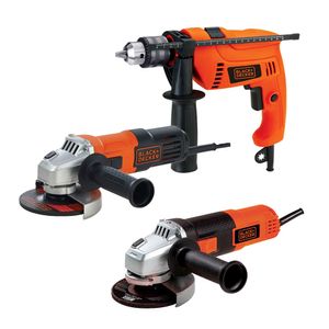 Taladro Black And Decker Hd555-B3 + Pulidora 4-1/2" (115mm) G650 + Pulidora 4-1/2" (115mm) G720