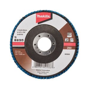 Disco Flap De 4 1/2" x 7/8" Grano 60 Makita D-63753