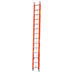 Escalera extensión 2 cuerpos fibra de vidrio 28 peldaños 7.7mt