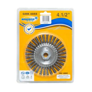 Grata circular entorchada 4 1/2" x 1/4" Makro