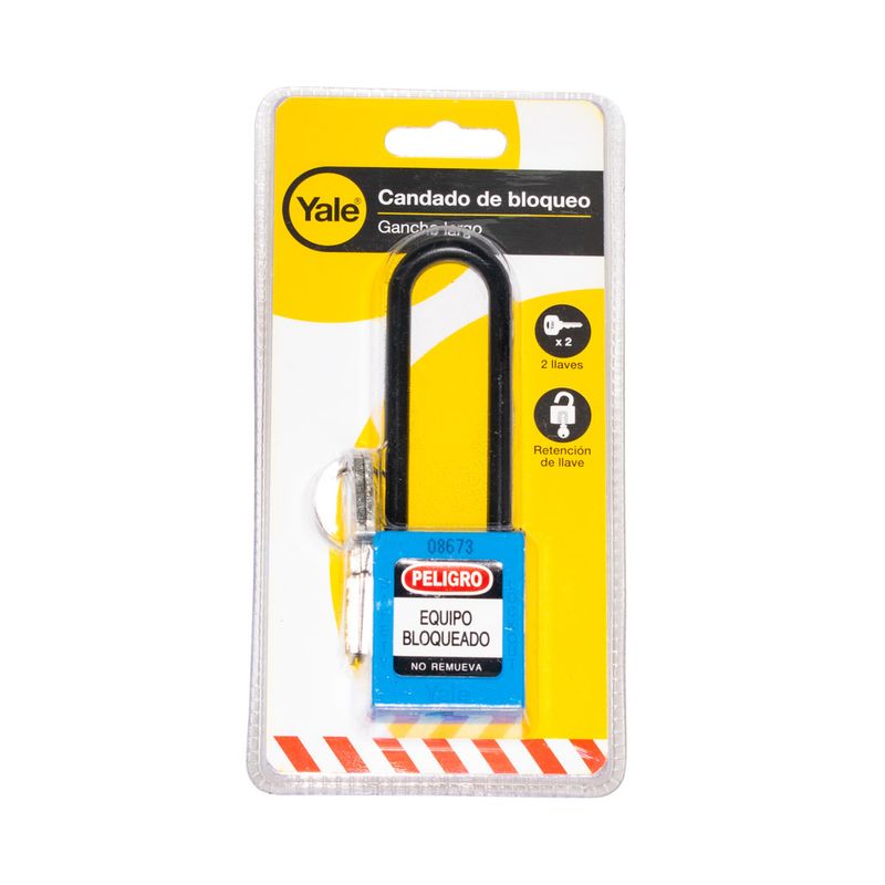 Candado-gancho-largo-nylon-azul-76mm-Yale