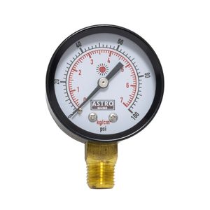 Manómetro 0 a 100 psi salida de 1/4" KTC