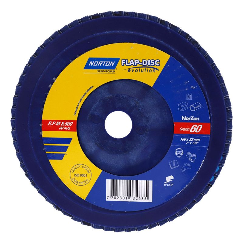 Disco---Flap---Zirconio-7--Z60--R822--Norton-10--Vp-