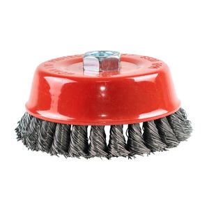 Grata copa entorchada 5" eje 5/8" sencilla Makro