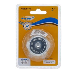 Grata copa para taladro 2" cobrizada Makro