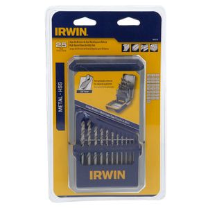 Juego de brocas HSS 1 a 13mm x 25 piezas Irwin