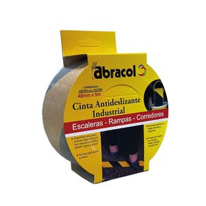 Cinta Antideslizante Abracol 2" X 5Mt Amarilla Negra