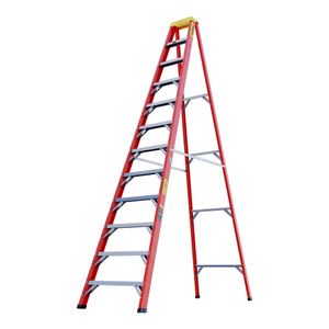 Escalera tijera fibra de vidrio 12 peldaños 3.6 mt Horn