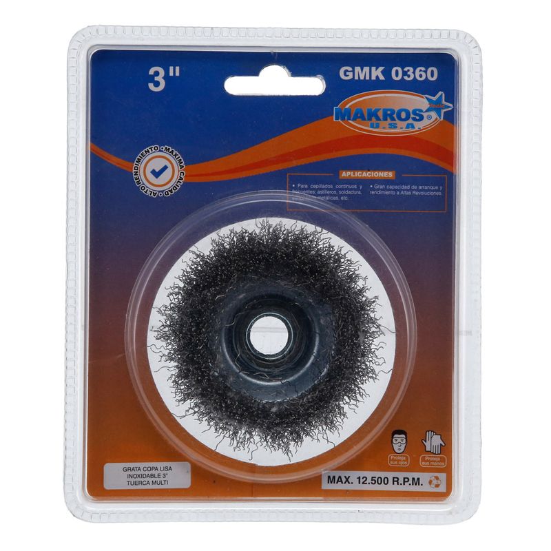 Grata-copa-lisa-3-eje-58-inoxidable-Makro