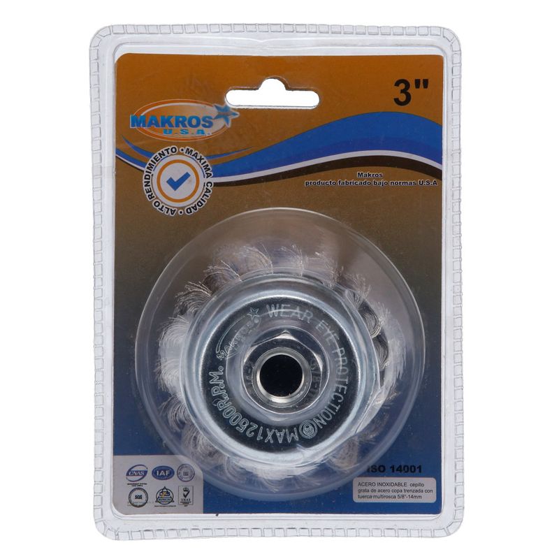Grata-copa-entorchada-3-eje-58-inoxidable-Makro