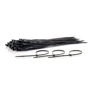 Amarre Plastico Mercury 2.5 X 100Mm Em P27 Negro (Paqx100)