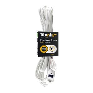 Extension Titanium Económica 2,7Mts Hogar ECA46 3 Sal Blanca