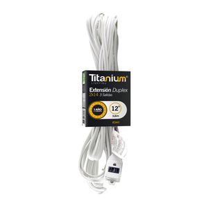 Extension Titanium Económica 3,6Mts Hogar ECA41 3 Sal Blanca